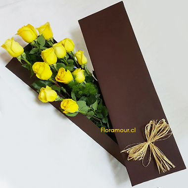 Bella caja color marrón con 12 rosas importadas, depende del stock en bodega.
Seleccione color de rosas
Sólo Santiago. 